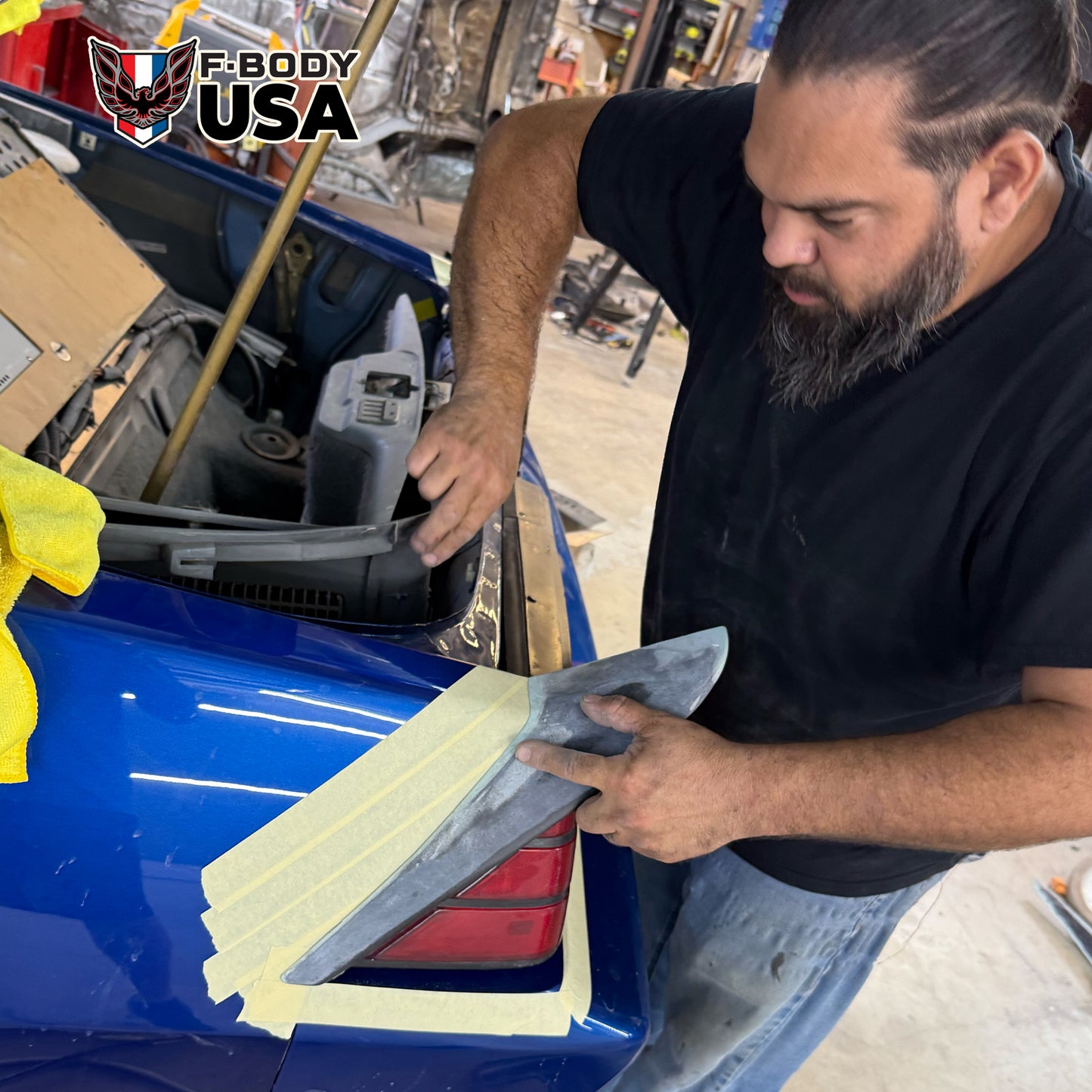 1982–1992 Camaro IROC-Z Style 5" Fiberglass 3-Piece Blade Spoiler with Center Notch
