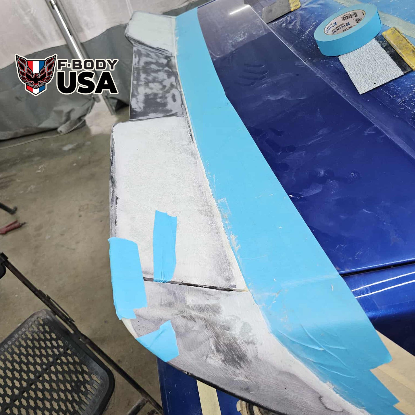 1982–1992 Camaro IROC-Z Style 5" Fiberglass 3-Piece Blade Spoiler with Center Notch