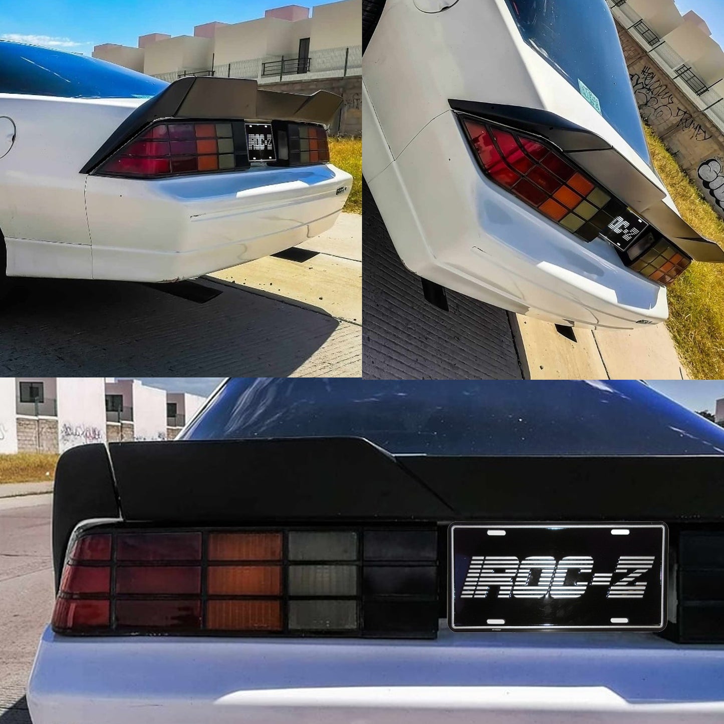 1982–1992 Camaro IROC-Z Style 5" Fiberglass 3-Piece Blade Spoiler with Center Notch