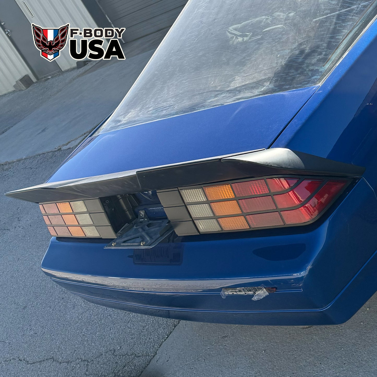 1982–1992 Camaro IROC-Z Style 5" Fiberglass 3-Piece Blade Spoiler with Center Notch