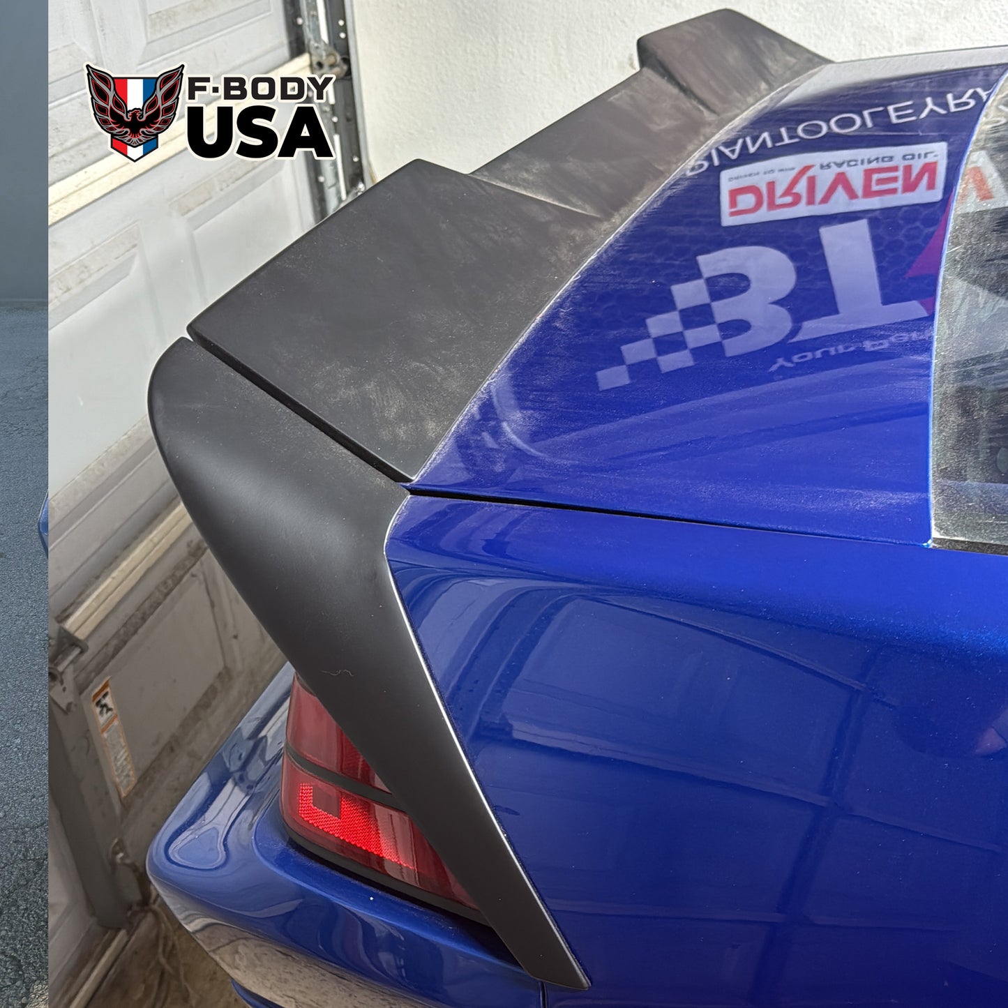 1982–1992 Camaro IROC-Z Style 5" Fiberglass 3-Piece Blade Spoiler with Center Notch