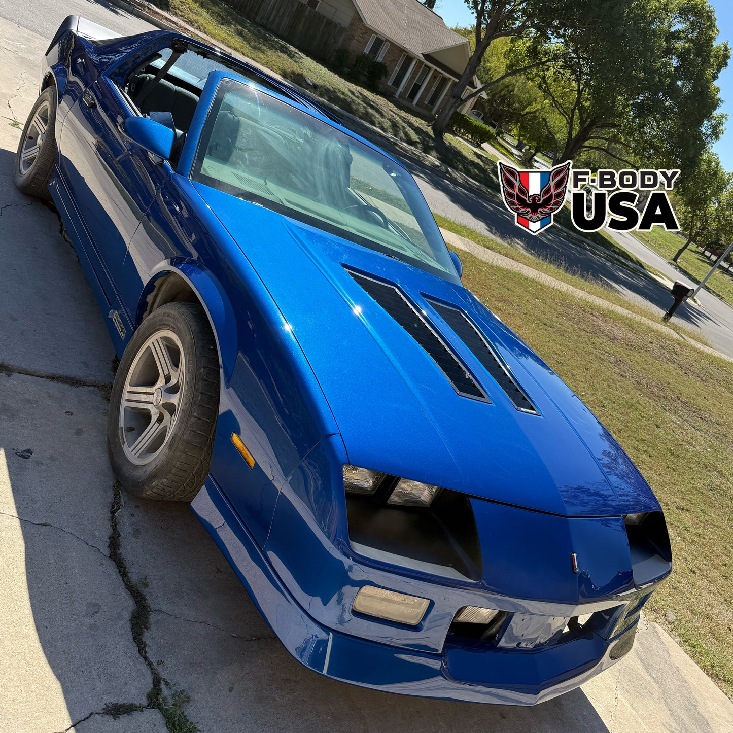1982–1992 Camaro IROC-Z Style 5" Fiberglass 3-Piece Blade Spoiler with Center Notch